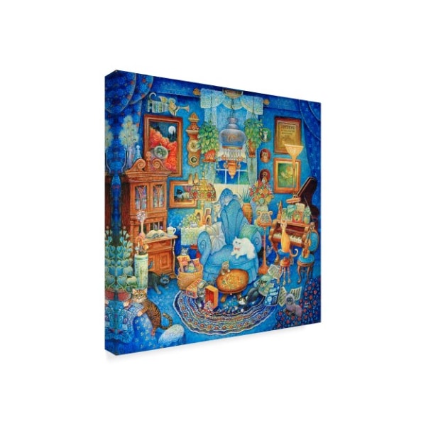 Bill Bell 'Blue Room' Canvas Art,35x35